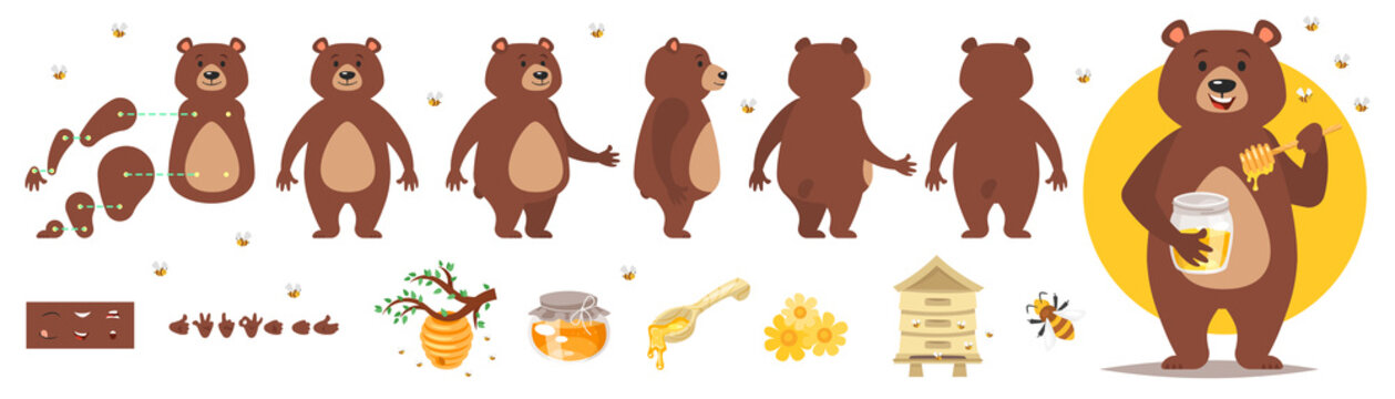 bear character for animation