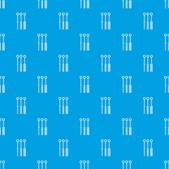 Tattoo needles pattern seamless blue