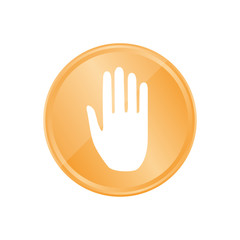 Obraz premium Bronze Münze - flache Hand
