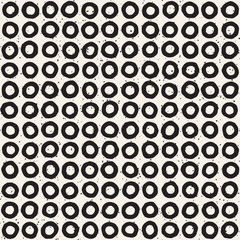 Seamless pattern with hand drawn lines. Abstract background with freehand brush strokes. Black and white texture. Ornament for wrapping paper.