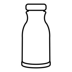 Bottle shampoo icon , outline style