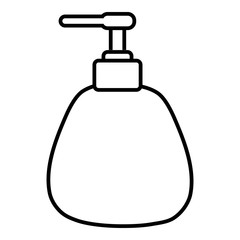 Dispenser pump cosmetic icon , outline style
