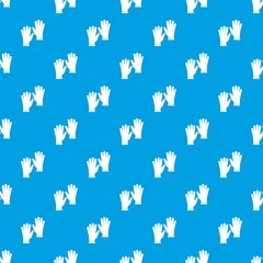 Medical gloves pattern seamless blue