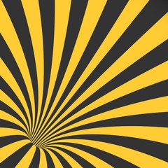 Illustration of Vector Spiral Tunnel Illusion. Vortex Motion Striped Tunnel Background