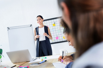 young businesswomen at conversation