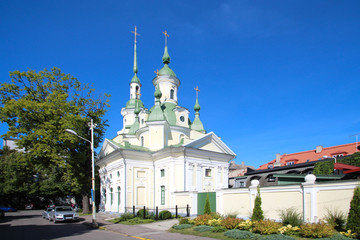 Fototapeta na wymiar Parnu (Pärnu) - Estonie / Église orthodoxe russe Sainte-Catherine 