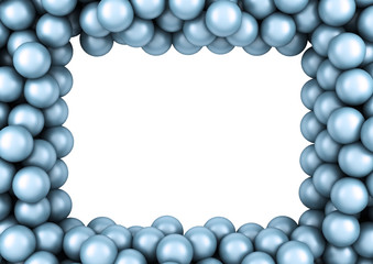 silver balls frame.