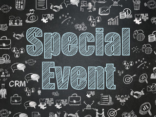 Business concept: Special Event on School board background