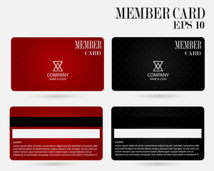 member card, business VIP card, design for privilege member,vector