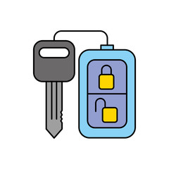 security remote control for your car vector illustration