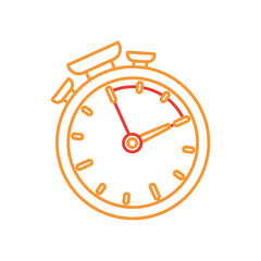 chronometer icon over white background vector illustration
