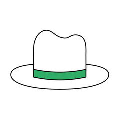 Hat of cloth costume and accessory theme Isolated design Vector illustration