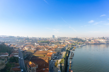 Obraz premium old town of Porto and river, Portugal, Europe