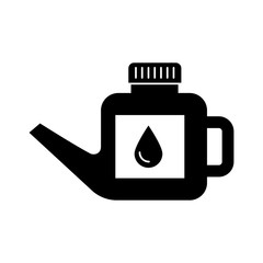 Obraz premium fuel canister gasoline can handle drop vector illustration