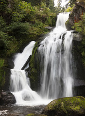 Fototapeta na wymiar Triberg Falls, one of the highest waterfalls in Germany