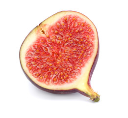Figs fruits isolated on white. Clipping Path