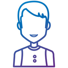 young man avatar character vector illustration design