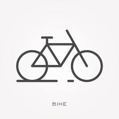 Silhouette icon bike