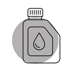 canister engine oil car motor template vector illustration