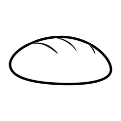 bread icon over white background vector illustration