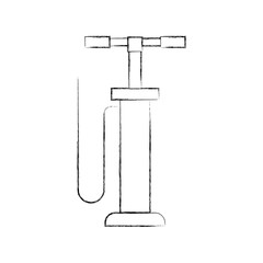 hand pump auto service car repair pressure vector illustration