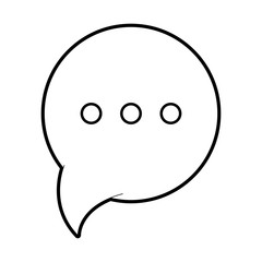 Bubbles icon Communication message and discussion theme Isolated design Vector illustration