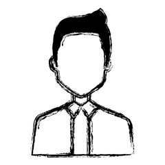 elegant businessman avatar character vector illustration design