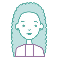 beautiful woman avatar character vector illustration design