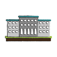 Building of city architecture and urban theme Isolated design Vector illustration