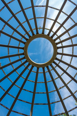 Dome made of concrete with blue sky