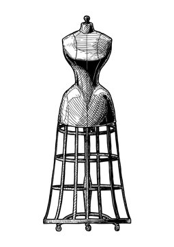 Illustration Of Dress Form