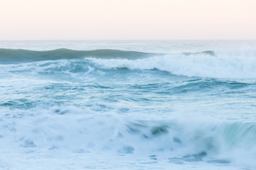 Naklejka na ściany i meble Atlantic ocean big waves