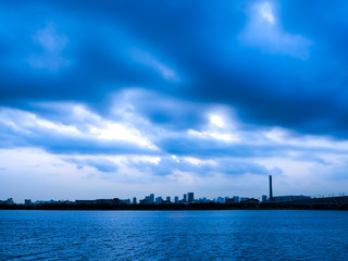 Deep Cloud over Tokyo bay