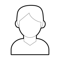 Man of male avatar person people and human theme Isolated design Vector illustration