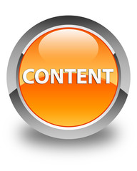 Content glossy orange round button