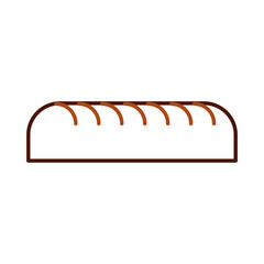 bread leaf bakery pastry product fresh vector illustration
