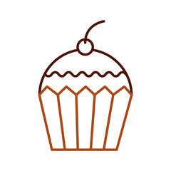 cup cake dessert pastry product food fresh vector illustration