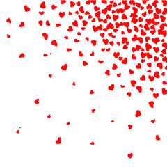 vector background with falling hearts