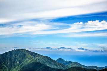 三つ峠から見る南アルプス
