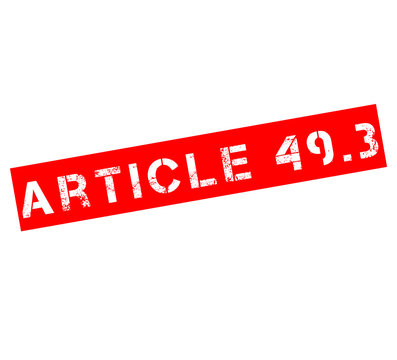 Tampon avec texte article 49.3