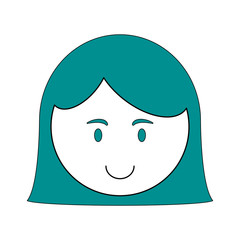 Girl cartoon of kid childhood and little theme Isolated design Vector illustration