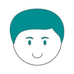 Boy cartoon of kid childhood and little theme Isolated design Vector illustration