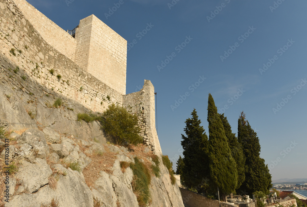 Wall mural Saint Michel castle in Sibenik, Croatia