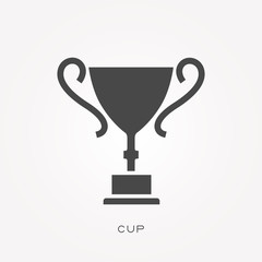 Silhouette icon cup