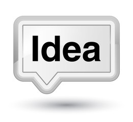 Idea prime white banner button