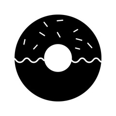 donut dessert pastry product food fresh vector illustration