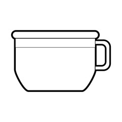 Coffe cup of drink and breakfast theme Isolated design Vector illustration