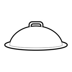 Plate of kitchen supply theme Isolated design Vector illustration