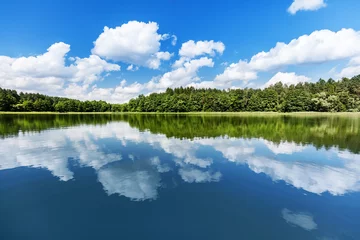 Deurstickers Summer lake landscape. © Photocreo Bednarek