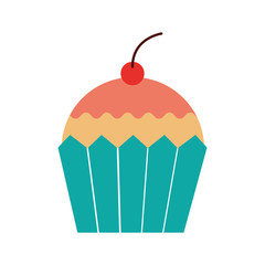 cupcake dessert pastry product food fresh vector illustration